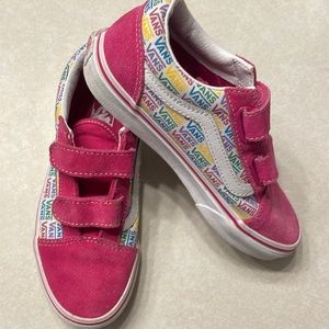 Girls Vans velcro shoes size 2